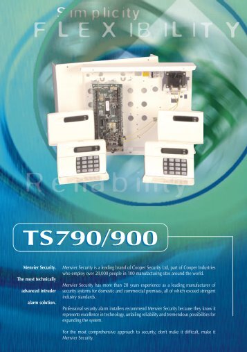 TS790/900 Intruder Alarm Panels Datasheet