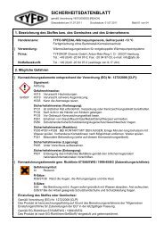 SICHERHEITSDATENBLATT - Tyforop Chemie GmbH
