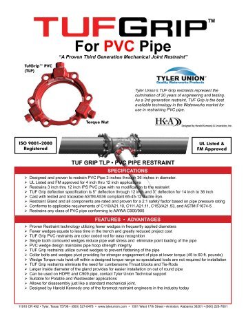 For PVC Pipe - Tyler Union