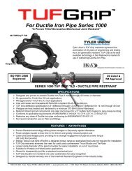 For Ductile Iron Pipe Series 1000 - Tyler Union