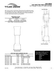 6850 SERIES CAST IRON TWO-PIECE VALVE BOXES - Tyler Union