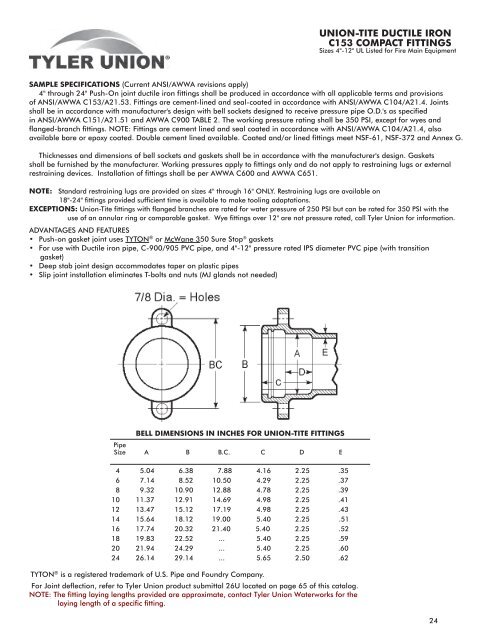 Catalog Pages - Tyler Union