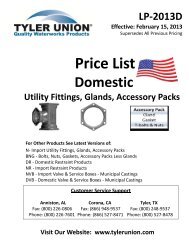 Price List - Tyler Union