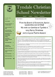 TCS Newsletter Term 4 Wk 8.pub - Tyndale Christian School