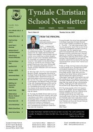 TCS Newsletter Term 2 Wk 10 - Tyndale Christian School