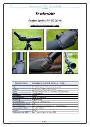 Testbericht Pentax Spektiv PF-80 ED-A