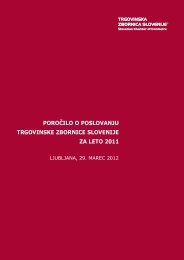 PoroÄilo o poslovanju TZS za 2011 - Trgovinska zbornica Slovenije