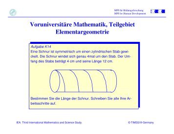 VoruniversitÃ¤re Mathematik, Teilgebiet Elementargeometrie - U-e.ch