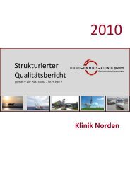 Qualitätsbericht 2010 - Ubbo Emmius Kliniken Aurich und Norden