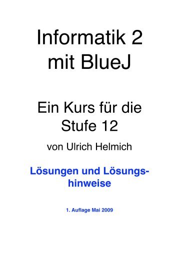 Lösungen für die Folge 12 - Ulrich Helmich