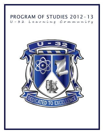 Program of Studies 2012-2013 FINAL - U-32 High School