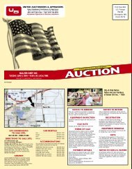 BALZER DIRT INC. - United Auctioneers & Appraisers