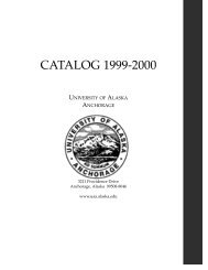 1999-2000 UAA Catalog - University of Alaska Anchorage