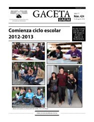 Comienza ciclo escolar 2012-2013 - Universidad Autónoma del ...