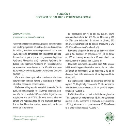 Primer Informe 2011 - Universidad Autónoma del Estado de México