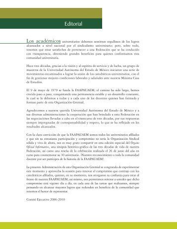 Editorial - Universidad Autónoma del Estado de México