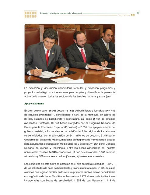 Tercer Informe - Universidad Autónoma del Estado de México