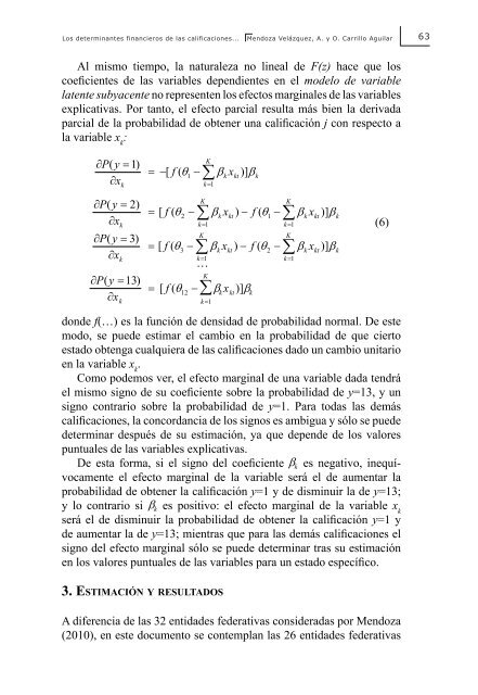 Los determinantes financieros de las calificaciones crediticias de ...