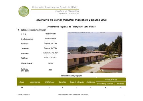 Inventario 2005 - Universidad Autónoma del Estado de México