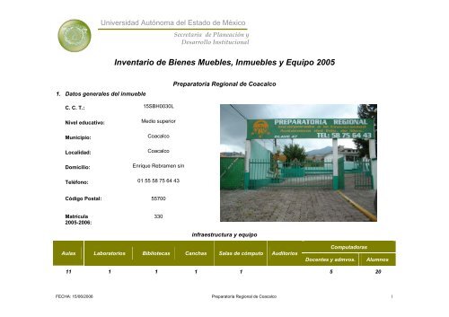 Inventario 2005 - Universidad Autónoma del Estado de México