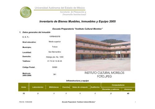 Inventario 2005 - Universidad Autónoma del Estado de México