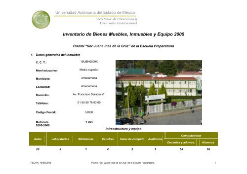 Inventario 2005 - Universidad Autónoma del Estado de México