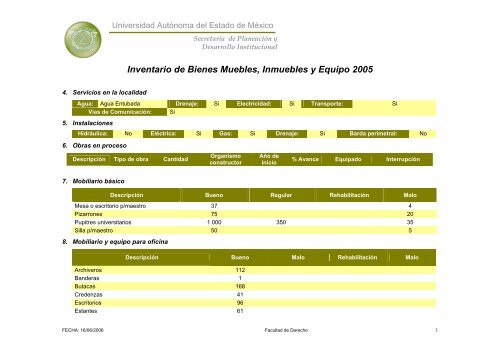 Inventario 2005 - Universidad Autónoma del Estado de México