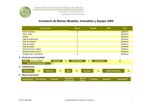 Inventario 2005 - Universidad Autónoma del Estado de México