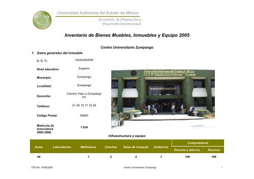 Inventario 2005 - Universidad Autónoma del Estado de México