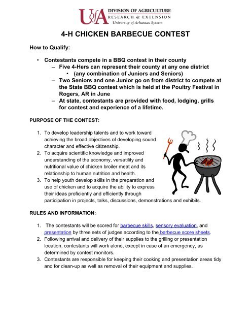 4-h chicken barbecue contest - University of Arkansas Cooperative ...