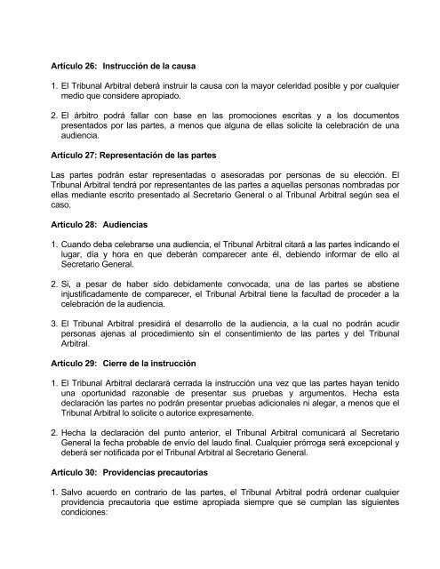 Reglas de Arbitraje del Centro de Arbitraje de MÃ©xico - Uaipit.com