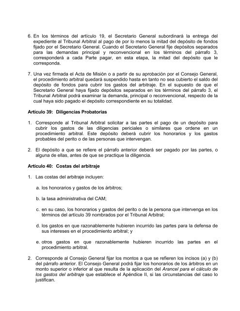 Reglas de Arbitraje del Centro de Arbitraje de MÃ©xico - Uaipit.com