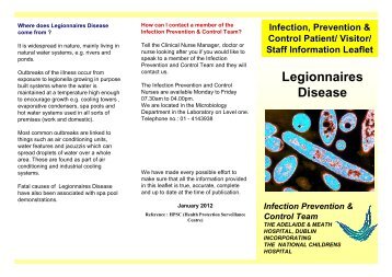 Legionnaires Disease - Adelaide and Meath Hospital, Dublin ...