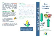 Iron deficiency - Adelaide and Meath Hospital, Dublin Incorporating ...