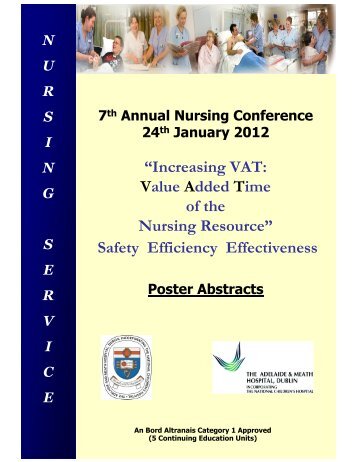 Nursing Conference Poster Abstracts Booklet 2012 - Adelaide and ...