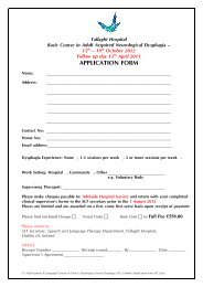 Application form 2012 - Adelaide and Meath Hospital, Dublin ...