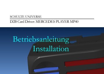 Betriebsanleitung Installation - MOTOR-TALK.de