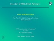 Overview of NMR of Bulk Polymers