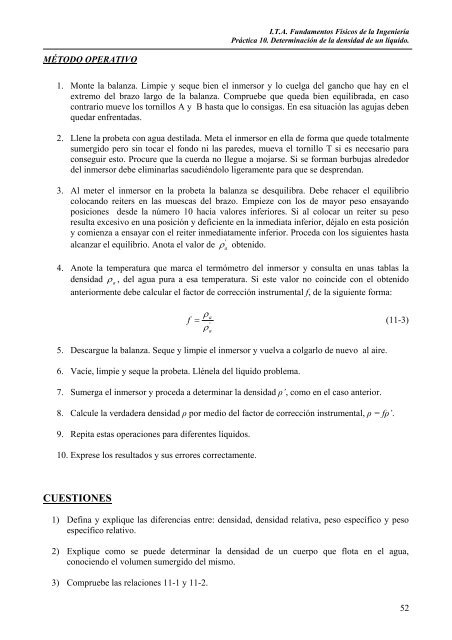 PrÃ¡ctica 11. DETERMINACIÃN DE LA DENSIDAD DE UN LÃQUIDO ...