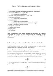 Tema 6: Corriente elÃ©ctrica. Circuitos de corriente continua.