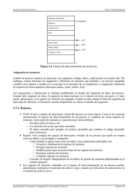 TEMA 2. GESTIÃN DE PROCESOS - Universidad de AlmerÃ­a