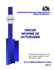 Tercer Informe de Actividades 2004-2005 - UAM