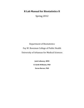 Lab Manual - University of Arkansas for Medical Sciences