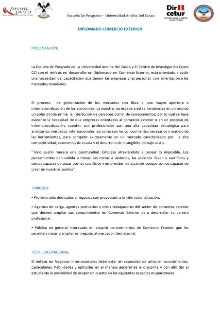 Descargar Documento Informativo - Universidad Andina del Cusco