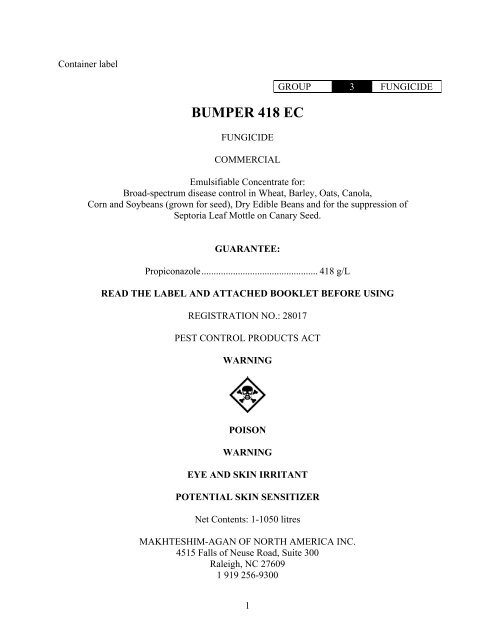 BUMPER 418 EC - UAP