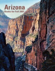 Books for Fall 2007 - The University of Arizona Press