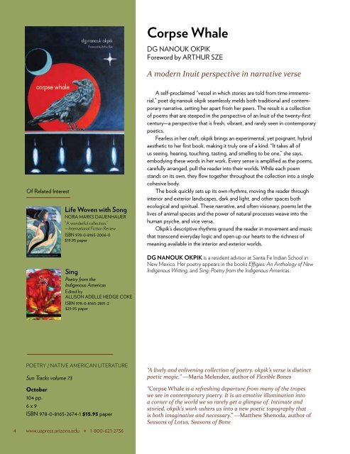 Fall 2012 - The University of Arizona Press