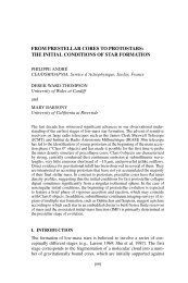 from prestellar cores to protostars - The University of Arizona Press