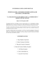 ponencias del congreso internacional de lectura y escritura