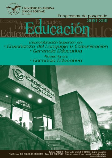 EducaciÃ³n - Universidad Andina SimÃ³n BolÃ­var